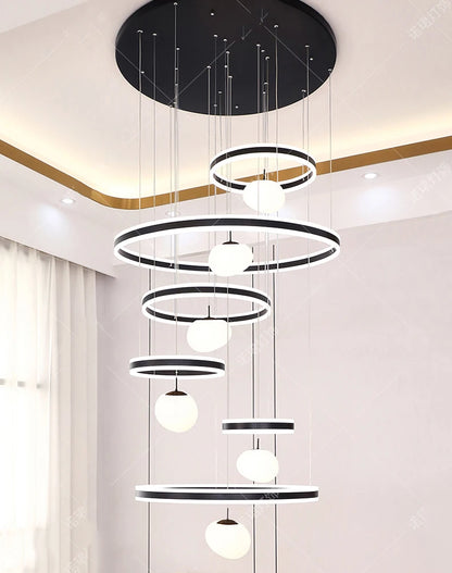 Modern Stair chandelier Pendant lights indoor lighting Ceiling lamp hanging light led Chandeliers for living room indoor lightin