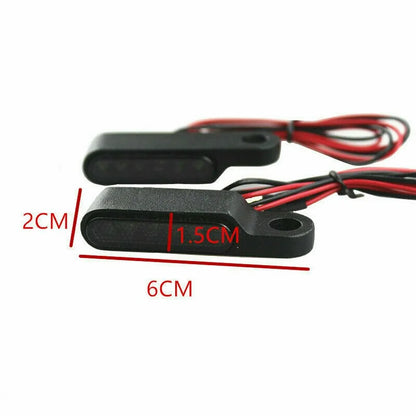 2Pcs Motorcycle Mini LED Turn Signal Running Lights Amber White Blinker Indicators Lamps For Harley Davidson Touring Accessories