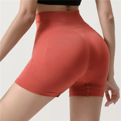Seamless Shorts High Waisted Elastic Peach Hip Sports Yoga Pants Tight Fitting Quick Drying Fitness Pants for Women Sweatpants