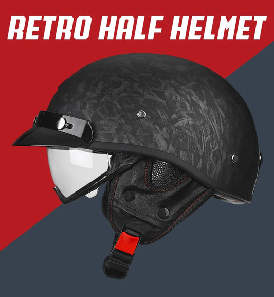 New Arrivals Retro Half Face Motorcycle Helmet DOT ECE Half Motorbike Helmets Men Women Unisex Low Profile Half Helm