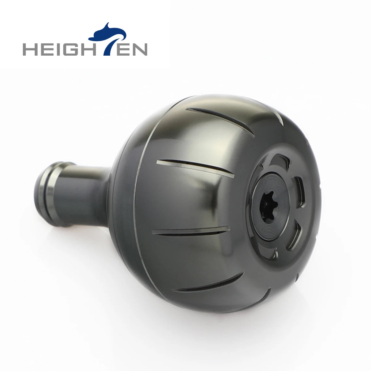 HEIGHTEN Carbon Fiber Fishing Reel Single Cast Spinning Wheel Hand Crank Handle Round Single Grip Fishing Wheel Crankshaft