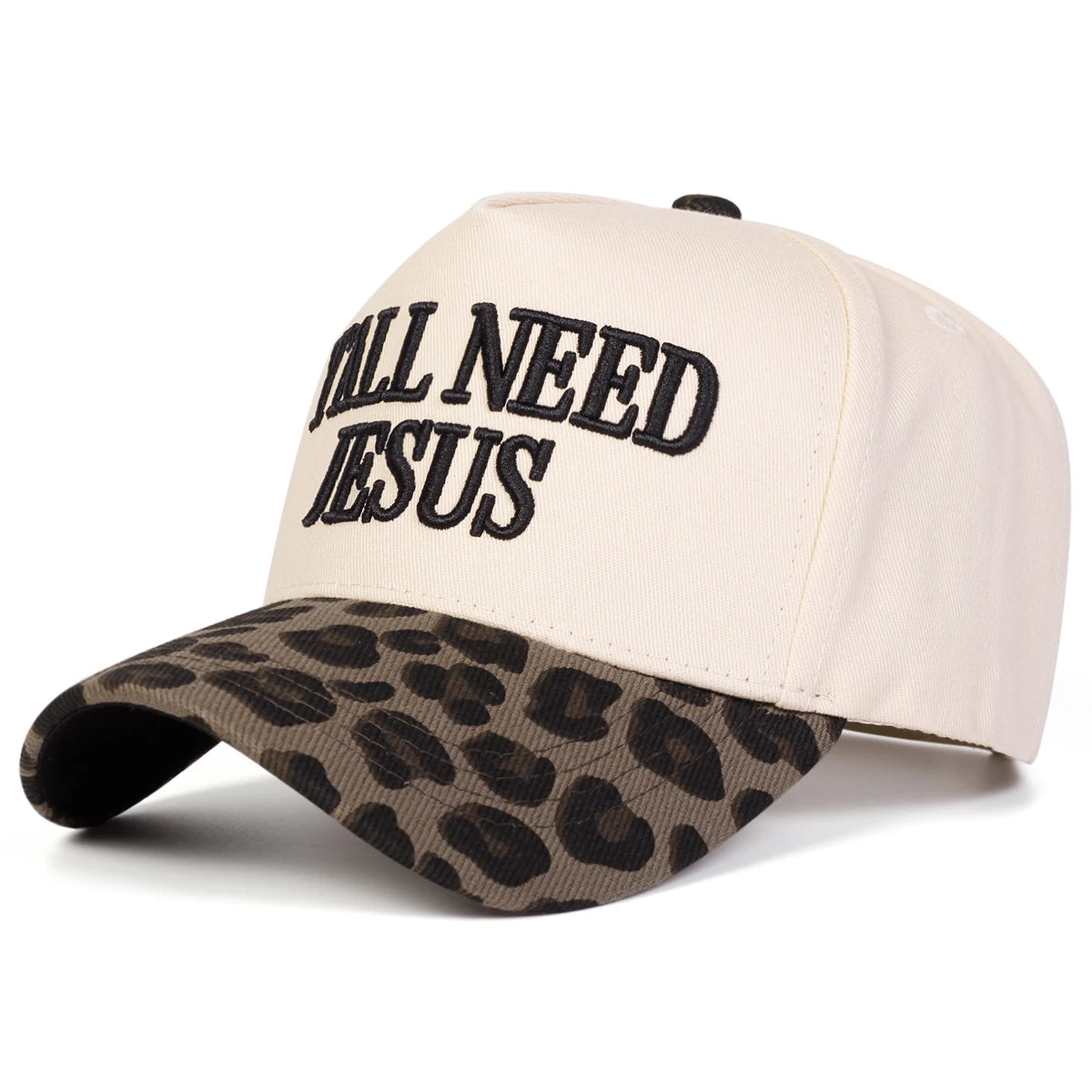 Unisex Y'ALL NEED JESUS Embroidery Baseball Caps Spring Autumn Outdoor Adjustable Casual Hats Sunscreen Hat Sports Cap