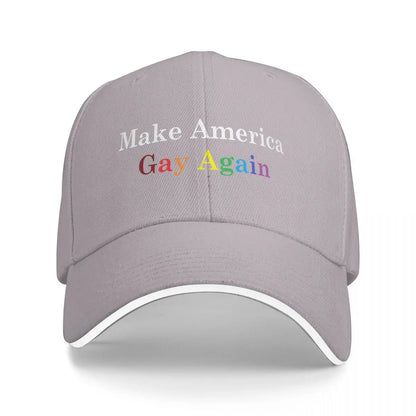 Make America Gay Again Baseball Cap New In The Hat Visor Kids Hat Luxury man cap Female Men's
