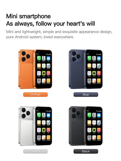 SERVO 18SE MINI Cute Android Smartphone 3G WCDMA Android OS Dual SIM Card Play Store Face Unlock Hotspot 3.0" Small Smart Phones