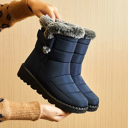 Snow Women's Boots Platform Women Booties Waterproof Shoes Women 2025 Trend Ankle Boots Soft Botas Mujer Women's Winter Boots