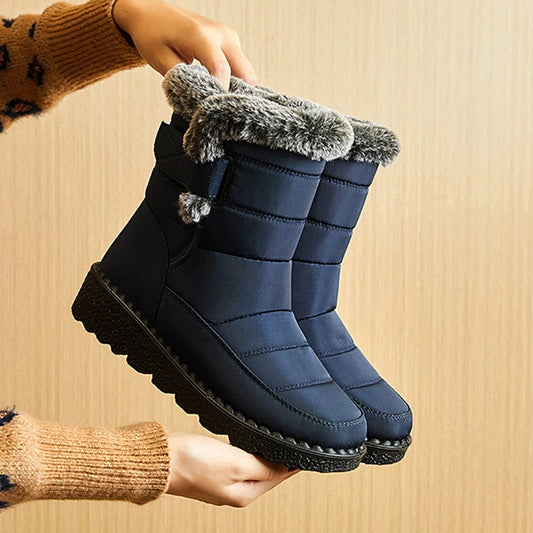 Snow Women's Boots Platform Women Booties Waterproof Shoes Women 2025 Trend Ankle Boots Soft Botas Mujer Women's Winter Boots