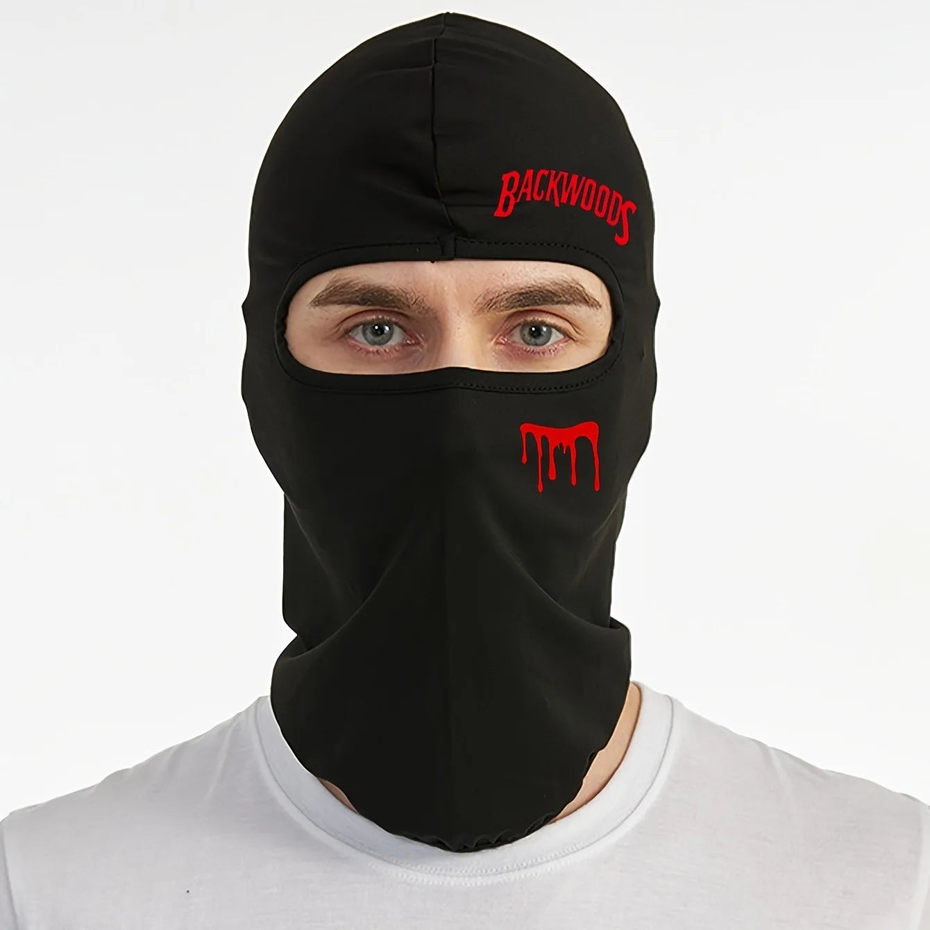 1pc/2pcs Four season universal Unisex outdoor cycling face mask, letter printed breathable elastic quick drying Masked hat