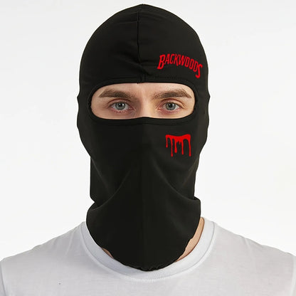 1pc/2pcs Four season universal Unisex outdoor cycling face mask, letter printed breathable elastic quick drying Masked hat