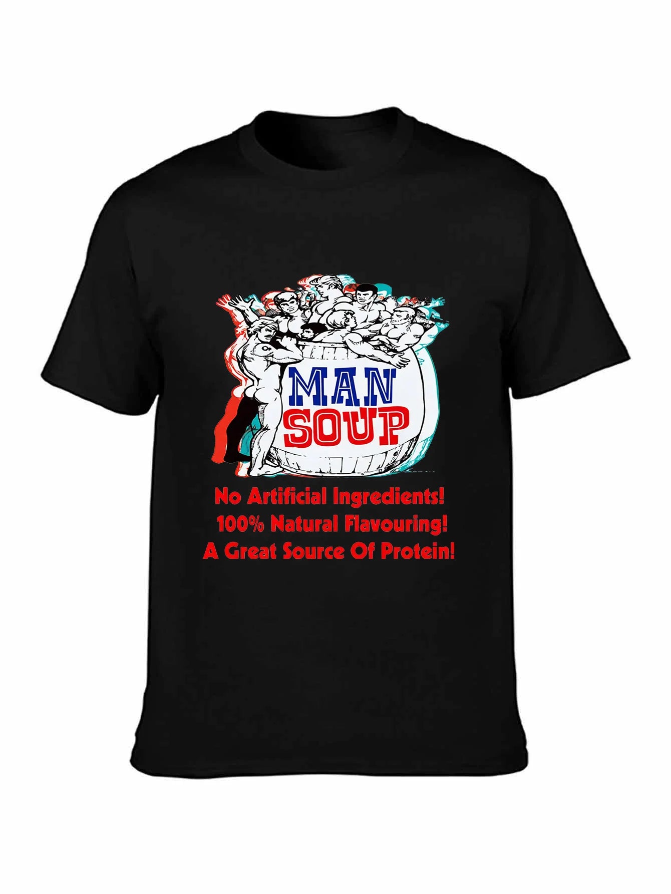 MAN SOUP - Please see shipping times for this item ! Vintage Gay Gay memorabilia Retro gay homoerotic Queer T shirt Pride