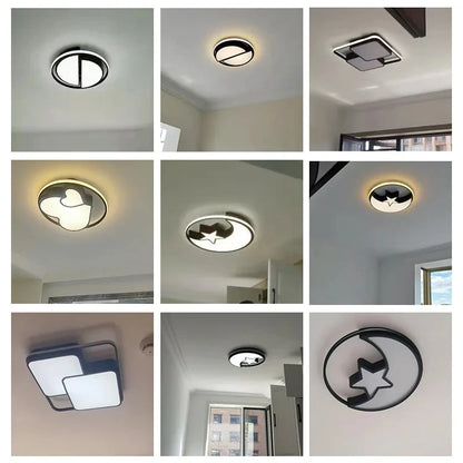 Modern LED Ceiling Light Minimalist Bedroom Lamp Home Decor Ceiling Chandelier Children's Room Lustre Living Room Lights Fixture