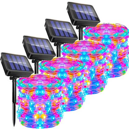 Solar Fairy String Lights Outdoor LED String Lights 8 Modes IP65 Waterproof for Christmas Garden Balcony Patio Tree Yard Decor