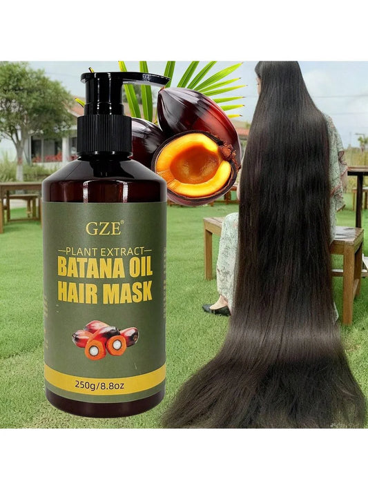 GZE Batana Oil Hair Mask - Deep Repairing for Damaged, Dry Hair - Intense Hydration - For Frizzy, Nourishes & Strengthens