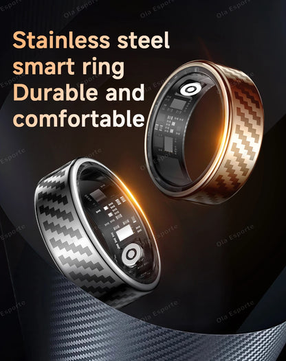 2025 New Smart Ring Call Alert Heart Rate Blood Oxygen Monitoring Pedometer Calorie Multifunctional Fitness Smart Finger Rings
