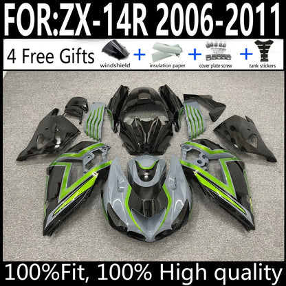 Kawasaki ZX-14R 06 07 08 09 10 11 ZX14R 2006-2011 Motorcycle Fairings Kit ABS Plastic Body Work Cowling Set Full Body