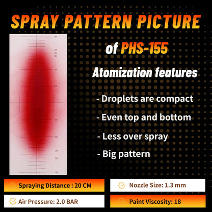 Original PORPHIS MP PHS-155 Paint Spray Gun Professional Automotive Paint Gun For Car Painting Repair Spray Gun Pneumatic tool