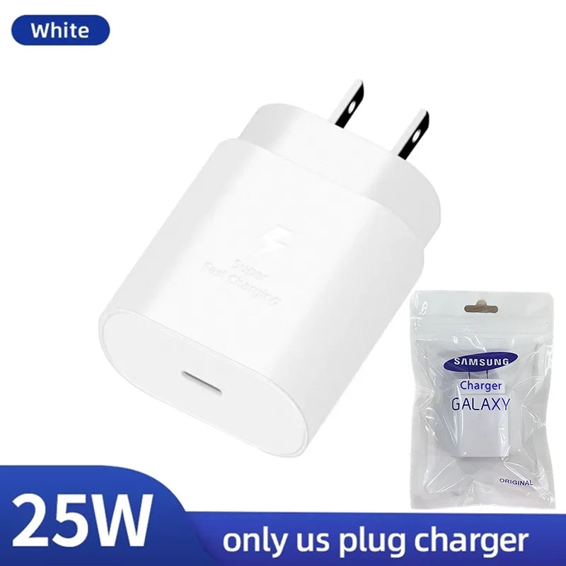 SAMSUNG 25W Charger 45W Adapter PD Type C Super Fast Charging Samsung Galaxy S26 S25 S24 S23 S22 Ultra A54 A34 Power Chargeur EU