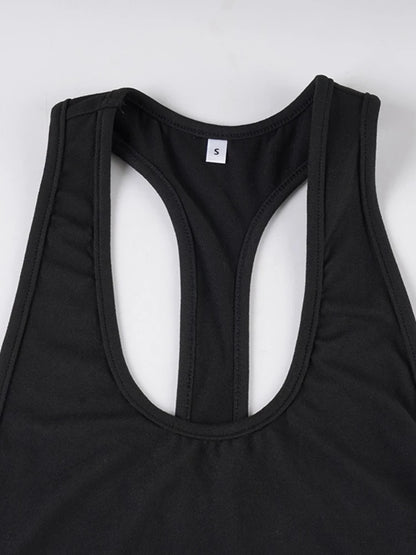 Woman Clothing Sleeveless Backless Solid Black Party Club Dress 2026 Fashion Sexy Hollow Out Package Hip Mini Vacation Dresses