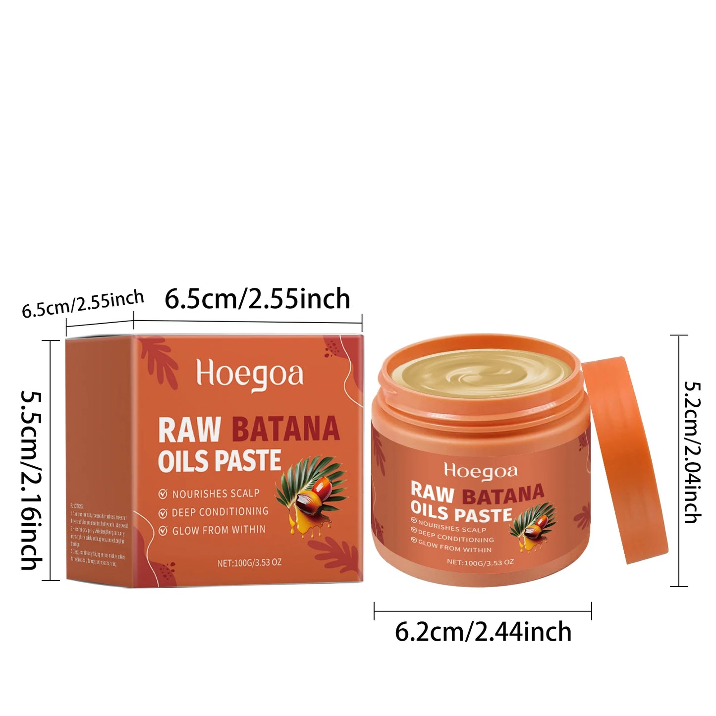 Damaged Repairing Hair Mask Organic Batana Oil Dry Hair End Repair Hair Anti-Loss Smoothing Treatment Hair Conditioner Hair Care