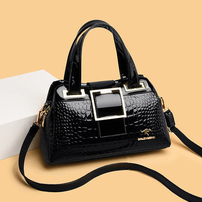 Women's Bag New Style Middle-aged Women's Bag Simple Trendy Single Shoulder Crossbody Bag Fashionable Elegant Handheld Mom Bag