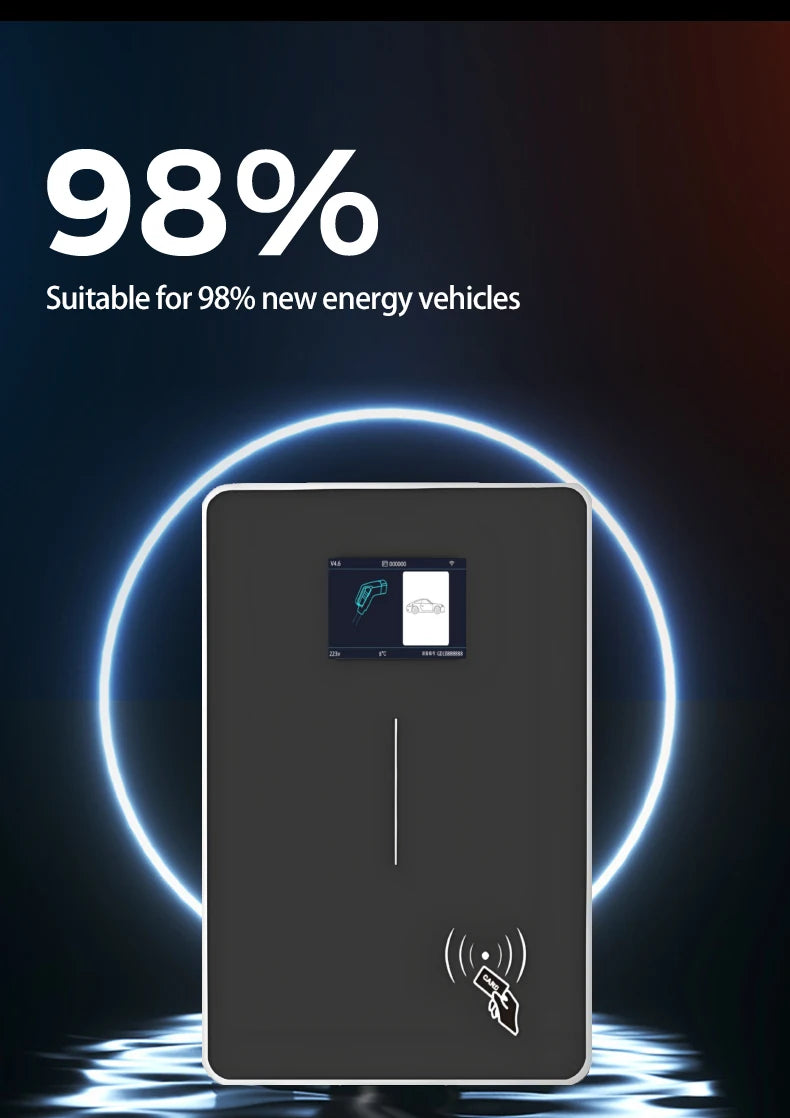 JIGU Type1 SAE J1772 EV Charger Station 32A Wallbox APP Function 7.6KW Charging Station Electric Vehicle Car