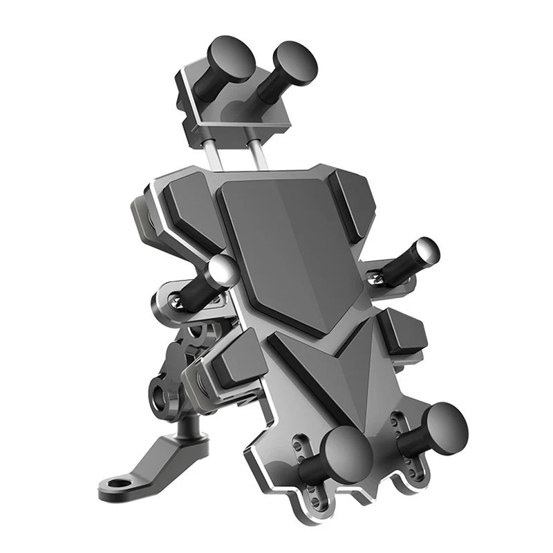 Alloy Shock-Absorbing Phone Holder for Motorcycle Bicycle Universal 360 Rotation Adjustment Mobile Phone Navigation Bracket