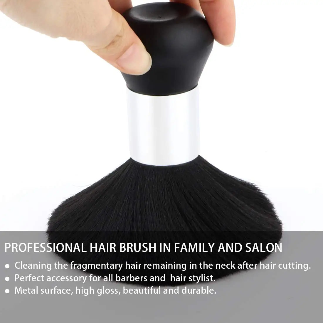 Black Hairdressing Sweeping Neck Hair Cleaning Duster Hair Cutting Brush for Barbershop Hair Cut Brush Tools Barber Accessories