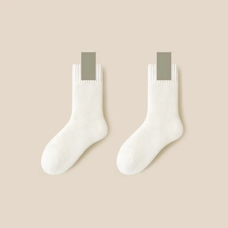 3Pairs Women's Thermal Boot Socks-Thick Warm Soft Cotton Socks for Winter Outdoor Girl Classic Socks Cold Weather Warm Footwear