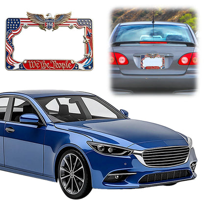 United States 250th Anniversary License Plate Holder Cover Commemorative Patriotic License Plate Cover Fits Standard Size