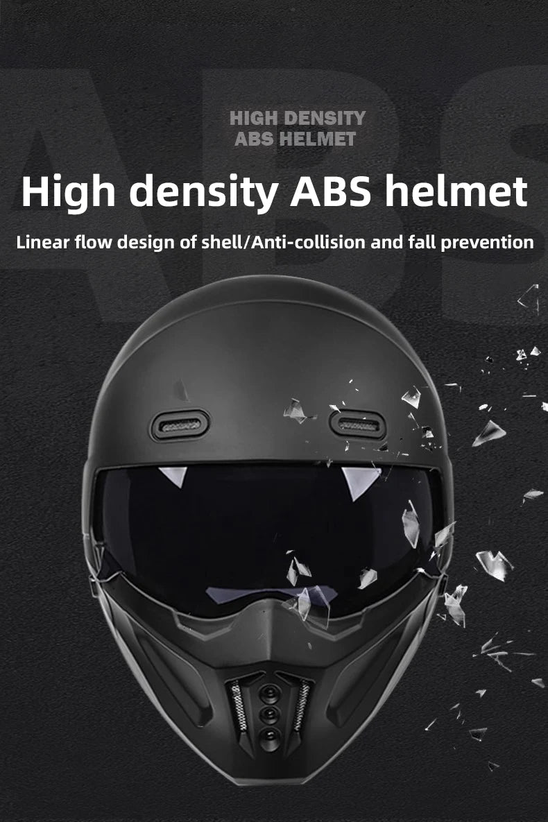 High-Quality Motorcycle Helmet, Personalized Scorpion Warrior Full Helmet, Suitable for Men and Women for Year-Round Riding