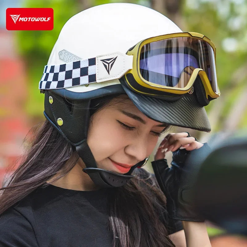 Motowolf Motocross Goggles Photochromic Windproof UV Protection Riding Glasses Men Women Outdoor Motorcycle Dustproof Eyewear