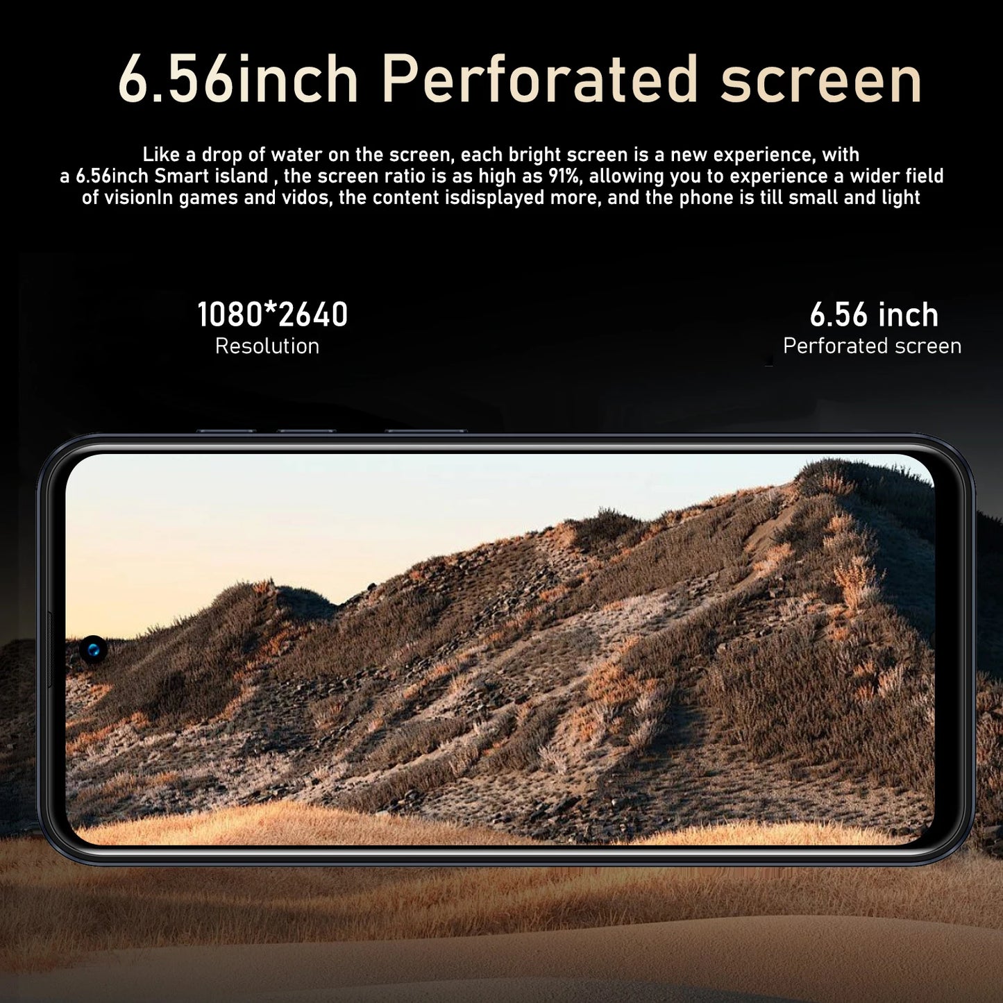 FUFFI Global Vision I16 Pro Smartphone 5G Android 5300mAH 12GB RAM 512G ROM 6.56Inch 1080x2640HD 24+48MP 4G Network Mobile Phone
