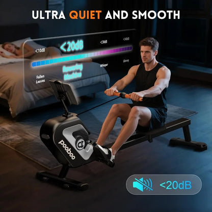 HighPerformance Magnetic Rowing Machine for Home Fitness with APP Connectivity and LCD Monitor Supports Tablet Holder Ideal for