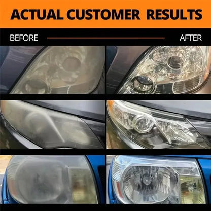Car Lamp Restoration Polishing Kit - Headlight Scratch Remover & Oxidation Cleaner Repair Paste for Headlamp Assembly Polish Wax