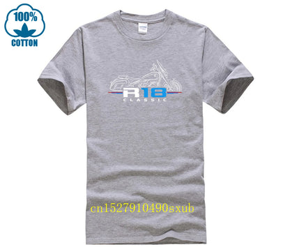 Men T Shirt Casual R18 Classic Motorcycle T-shirt Graphic Summer Short Sleeves 100% Cotton S-4xl Cool Tee