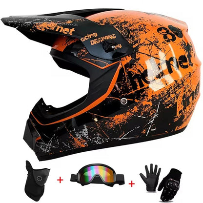 Kids' Multi-Sport Safety Helmet - DOT Certified for Dirt Bikes, DH Mountain Cycling, ATV & Kart Racing