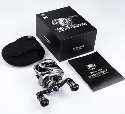 BEARKING Hot Sales Zeus-BFS 135g Lightweight Carbon Fiber 7.1:1 High-speed Ratio 8+1 Bearings Maximum Power 4kg Magnetic Brake