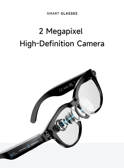 2026 New Smart Glasses Listening To Music Open Listening AI Translation AI Voice Assistant AI Image Recognition Smart Glasses
