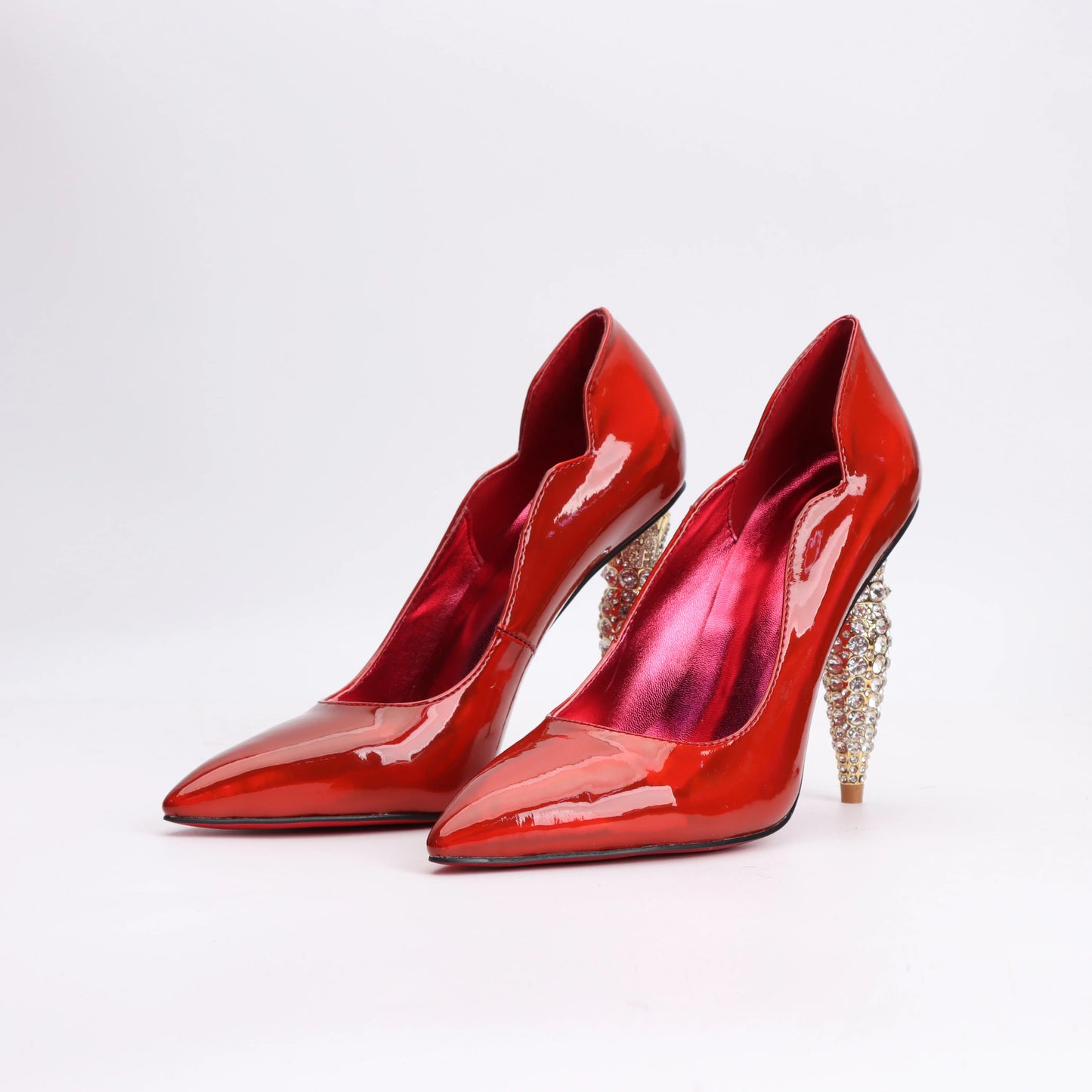 luxury Red Bottom Black Pointed toe Heels for Women Shoes 2024 Elegant and Classy Designer Slingback Heels High Quality big Size