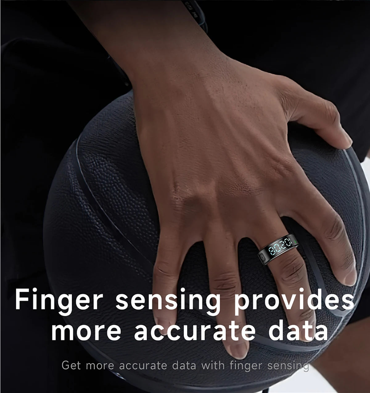 2026 New Smart Ring Display Screen Gestures Brush Video 5ATM Waterproof  Remote Camera Blood Pressure Monitoring For Men Women