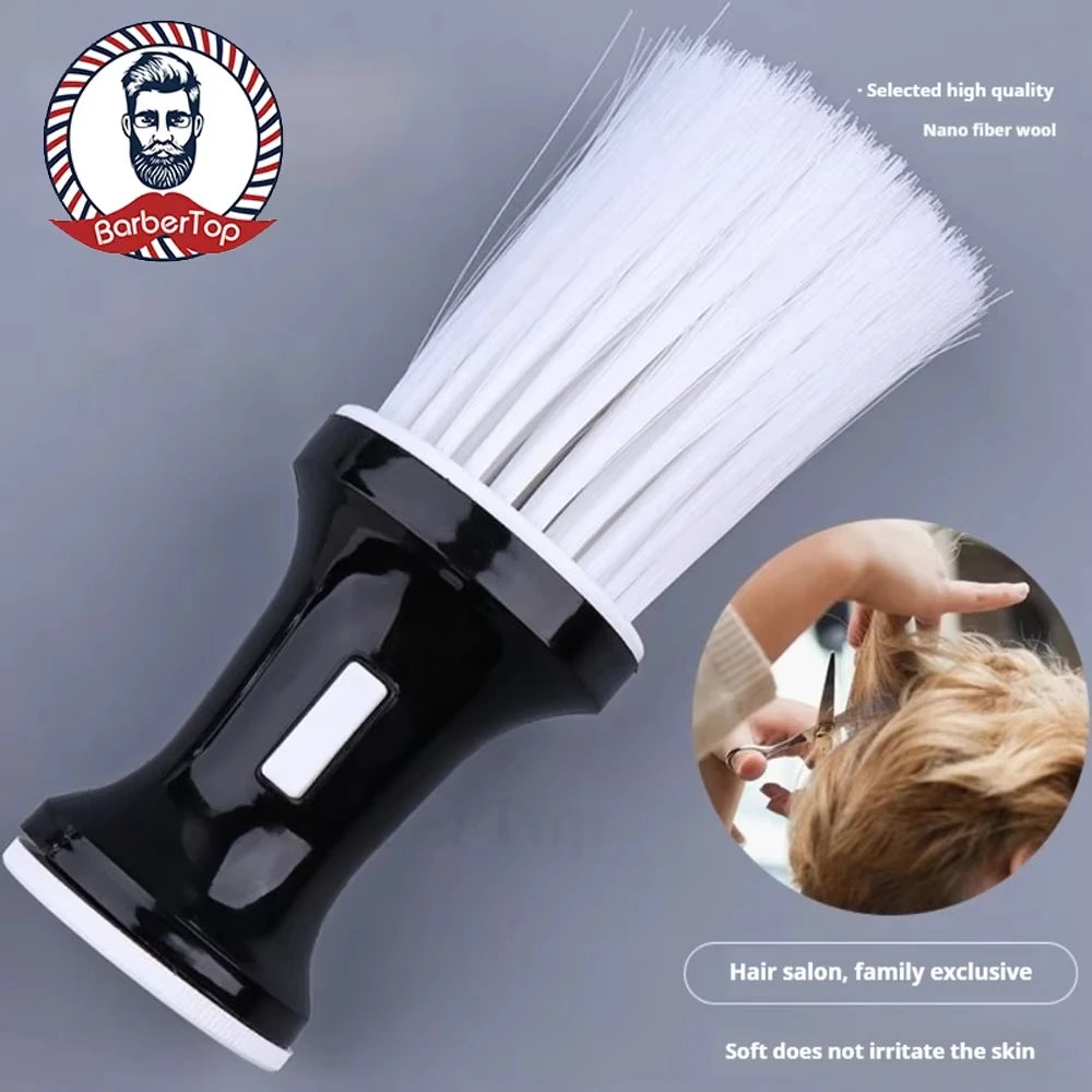Professional Barber Duster Neck Face Brushes Hair Clean Soft Black Hairbrush Salon Cutting Hairdressing Styling Make Tools