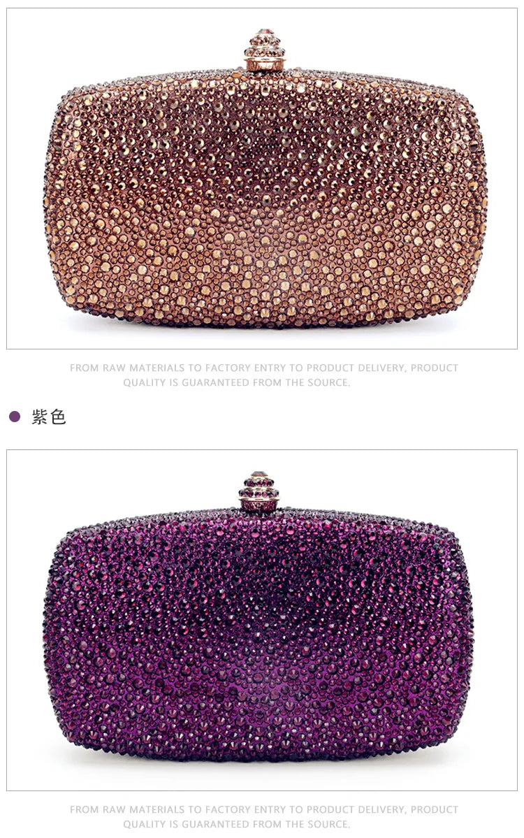 Evening Clutch Bags Green Bridal Clutches Bags Crystal Bridal Stones Purse Lady  Party Wedding Rhinestone Women Shoulder Handbag