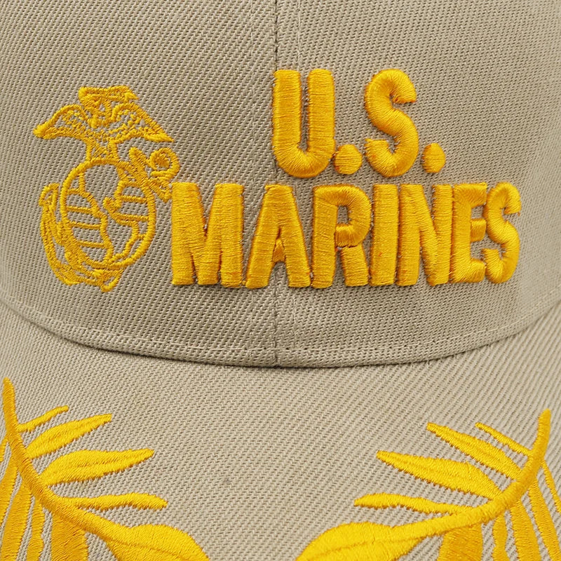 U.S.Marines Baseball Cap Men USA Army Cap Military Cool Black Cap Hat for Outdoor Adjustable Navy Seal Baseball Cap