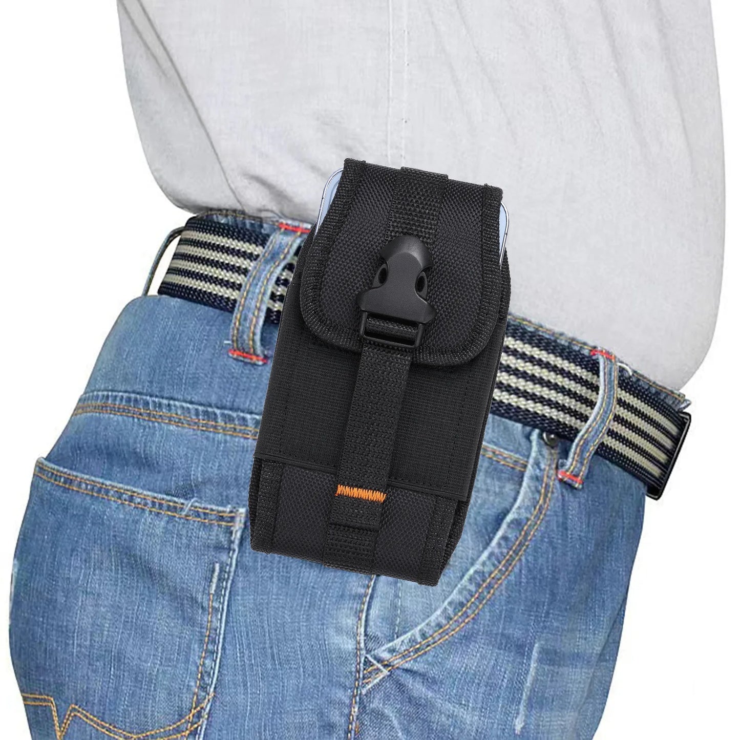 Universal Oxford Phone Holster Belt Case Mobile Phone Bag For iPhone 14 13 Samsung Huawei Xiaomi Men Waist Bag Pouch Pack