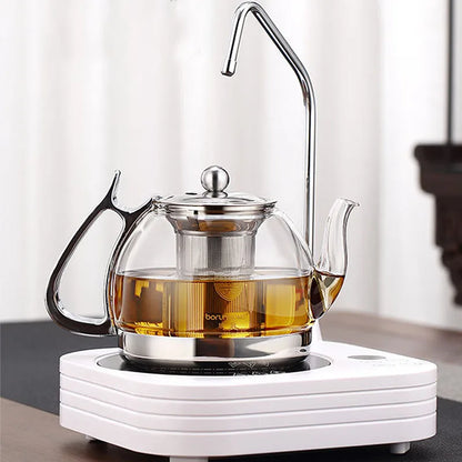 Induction Cooker Heat Resistant Glass Teapot Electromagnetic Furnace Multifunctional Filter pot Gas Stove Kettle Tea set