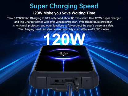 8849 Tank 3 Rugged 32GB 512GB 23800mAh Android14 120W Charger Dimensity 8200 5G 200MP 120Hz Outdoor Light  GPS Dual SIM