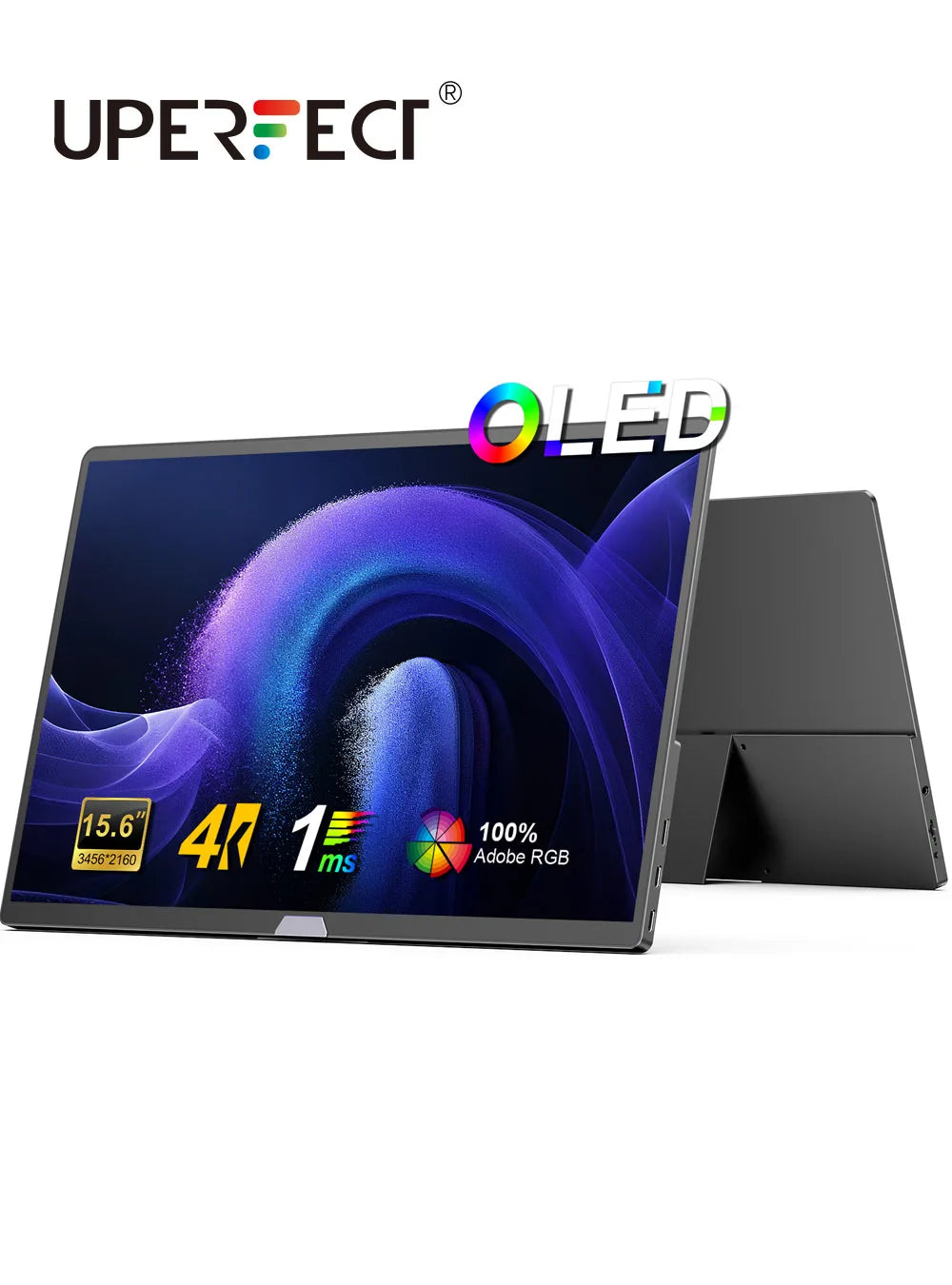 UPERFECT UColor O2 Pure 15.6 Inch 4K Portable Monitor 3456*2160P 100%DCI-P3 500Nits Office Display for PC Laptop Phone XBox PS5