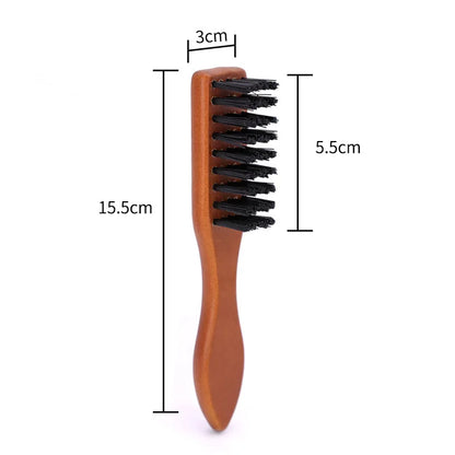 Barber Wood Handle Hairdressing Soft Hair Cleaning Brush Retro Neck Duster Broken Remove Comb Hair Styling Salon Tools Wholesale