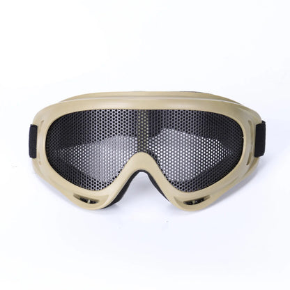 Outdoor Tactical Paintball Goggles Eyewear Iron Wire Mesh Motorcycle Mountaineering Glasses Safe Protection