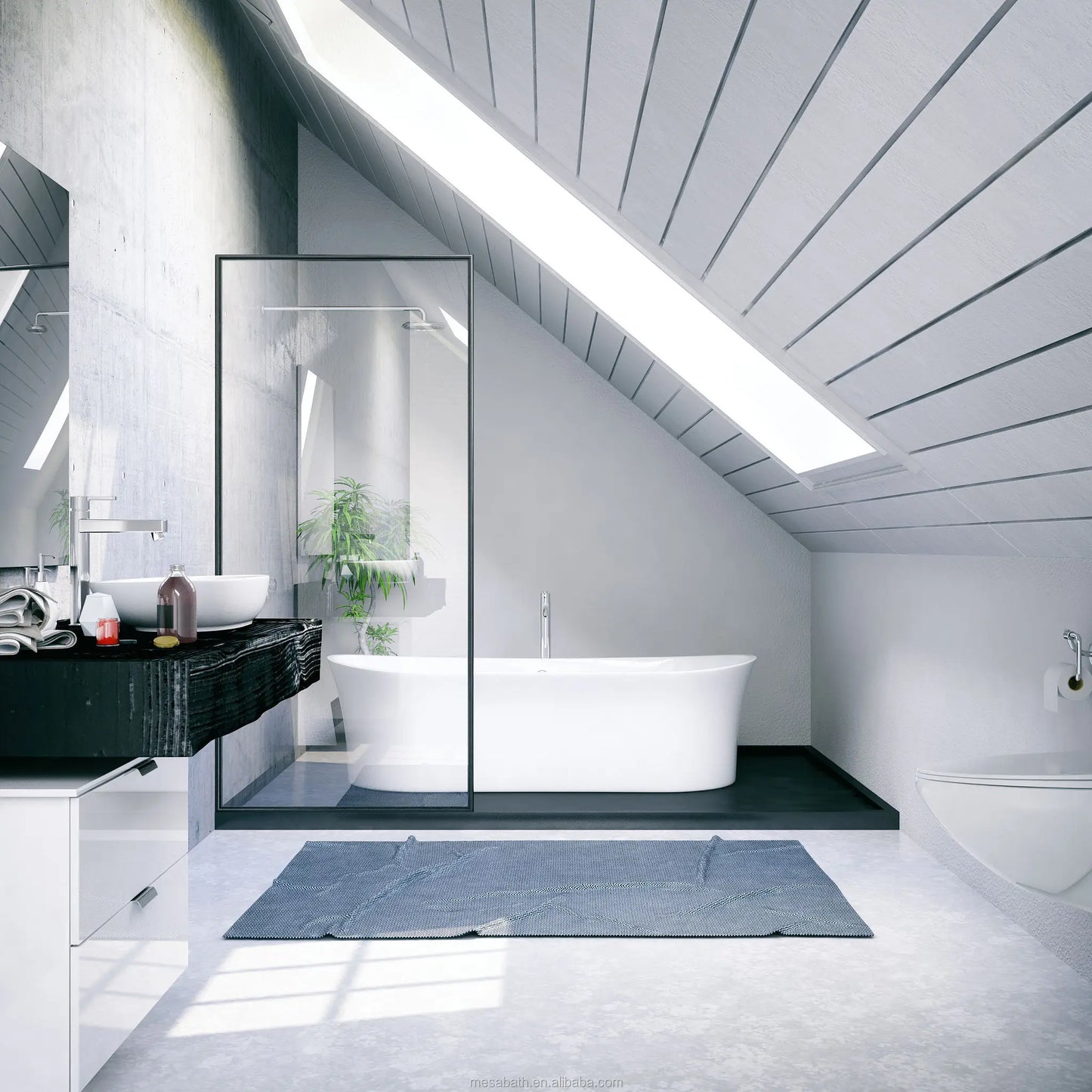 Customization Bathroom Corner Massage Steam Shower Cabin Sauna Combos Shower Cabin with Bathtub Bath Tub