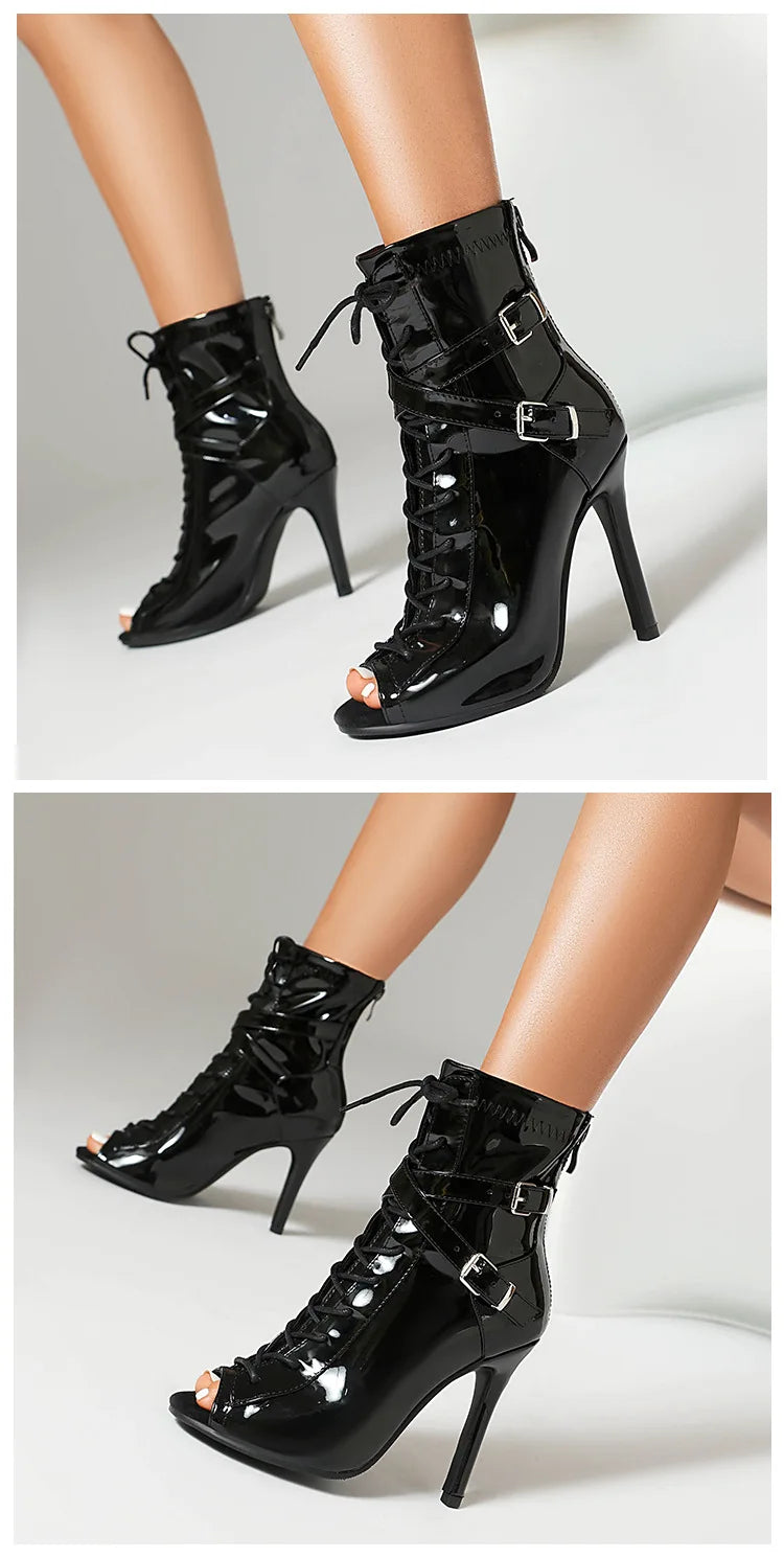 Sgesvier High Women Sandals Thin Heels Soft Stilettos Jazz Dance Female Shoes Sole Customizable Latin Dancing Sexy Plus Size 46